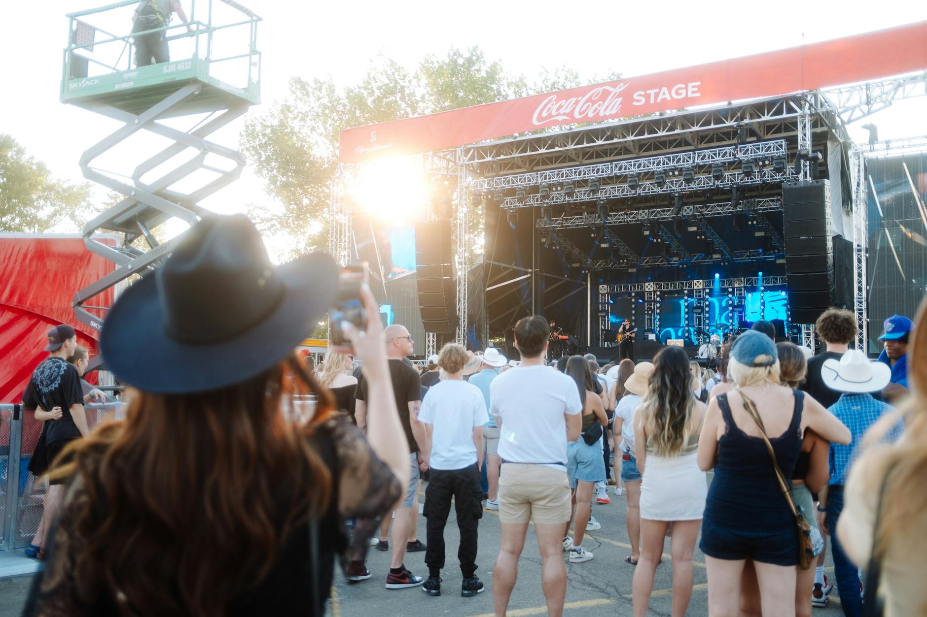 Outdoor summer concert at Veranos de la Villa festival