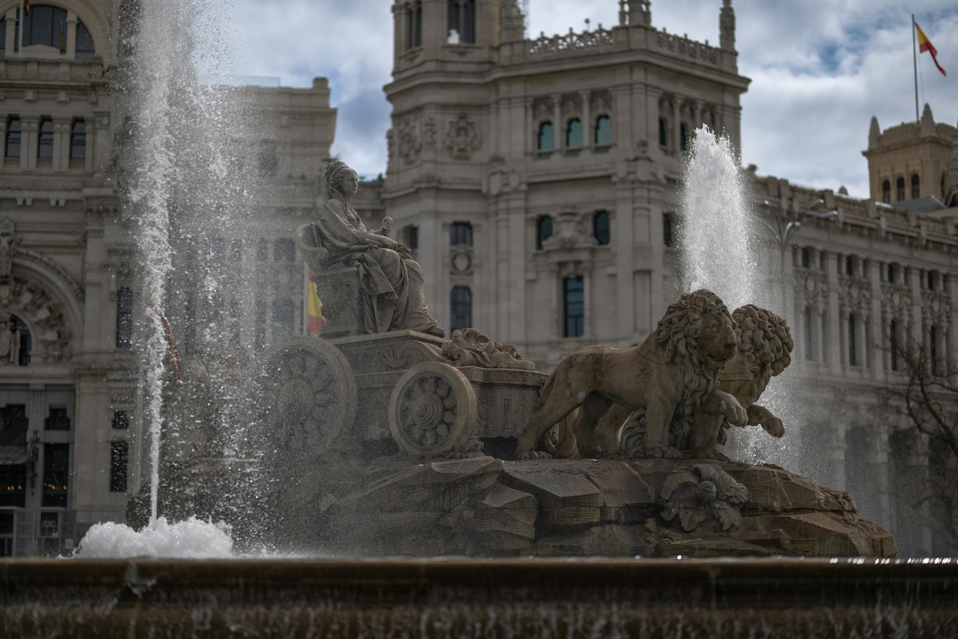 The Cibeles Fountain and Palace, icons of Madrid's Bourbon-era grandeur