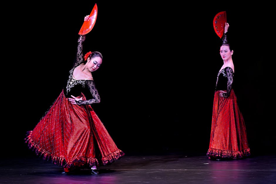 Madrid souvenirs hand fan flamenco